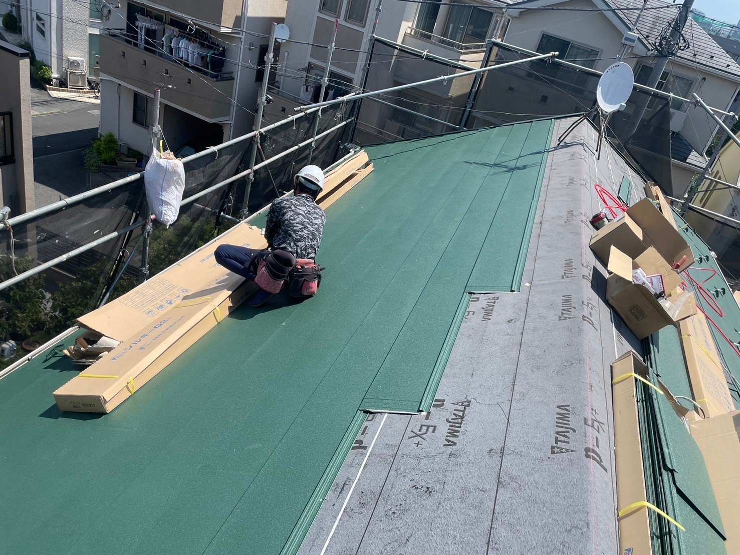 川崎市高津区　K様邸　外壁塗装工事・屋根カバー工事～クリーム系～