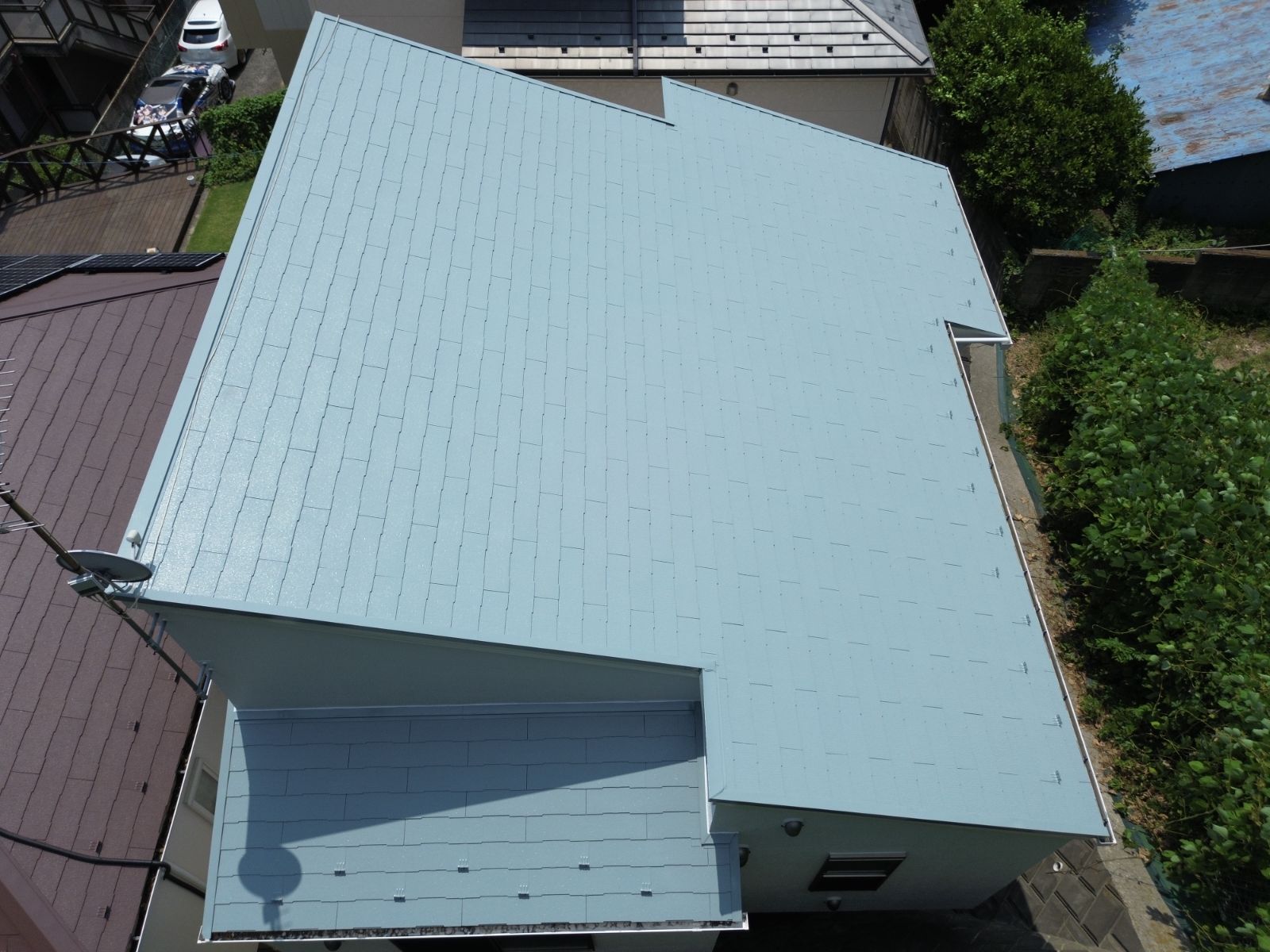横浜市鶴見区　K様邸　外壁・屋根塗装工事～ホワイト系～