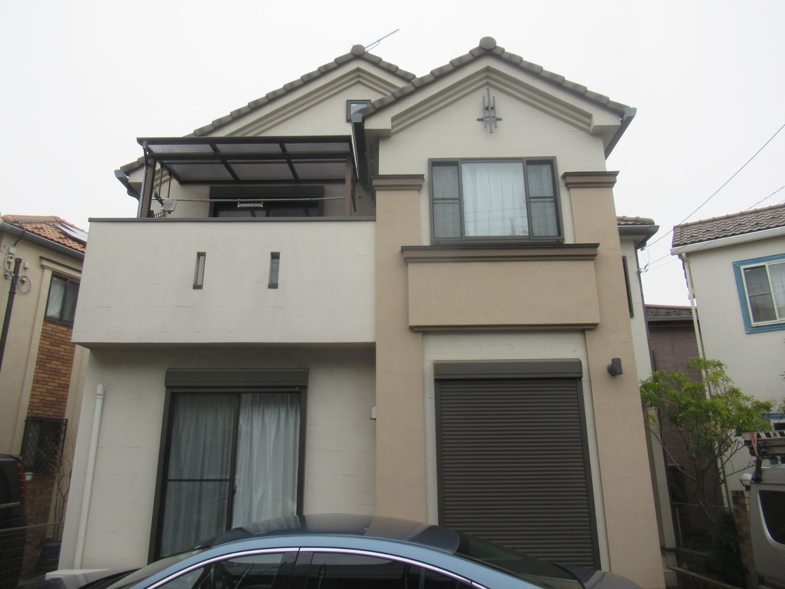 川崎市宮前区　Y様邸　外壁塗装工事～クリーム系～