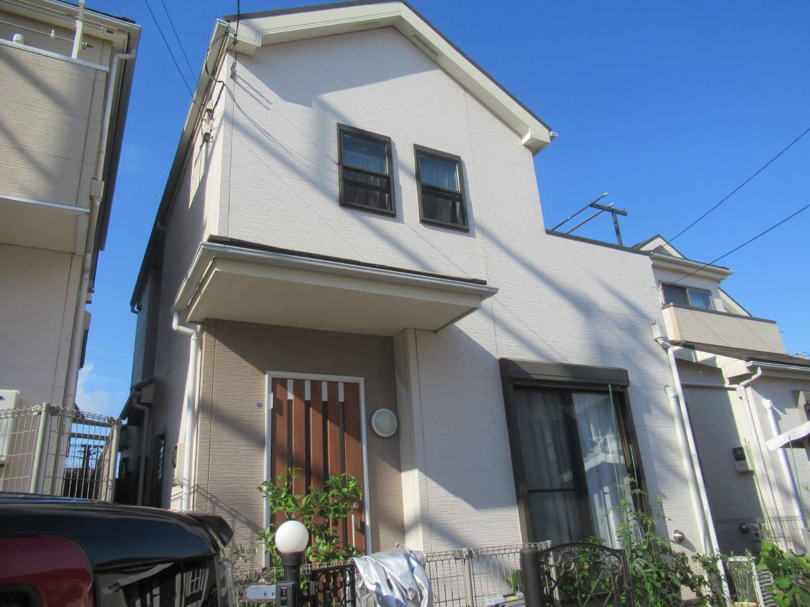 横浜市鶴見区　K様邸　外壁・屋根塗装工事～ホワイト系～