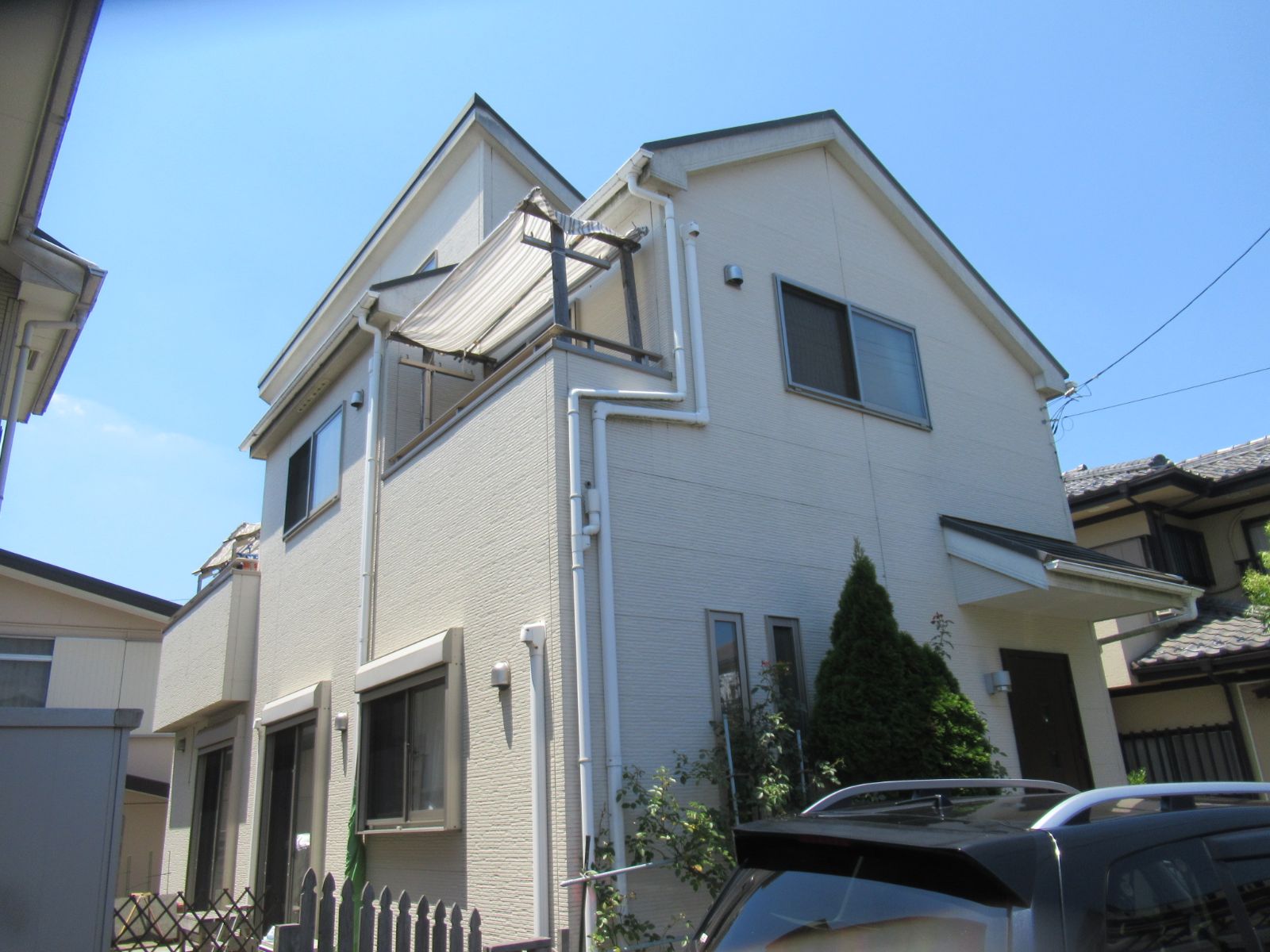 川崎市宮前区　N様邸　外壁・屋根塗装工事～ホワイト系～