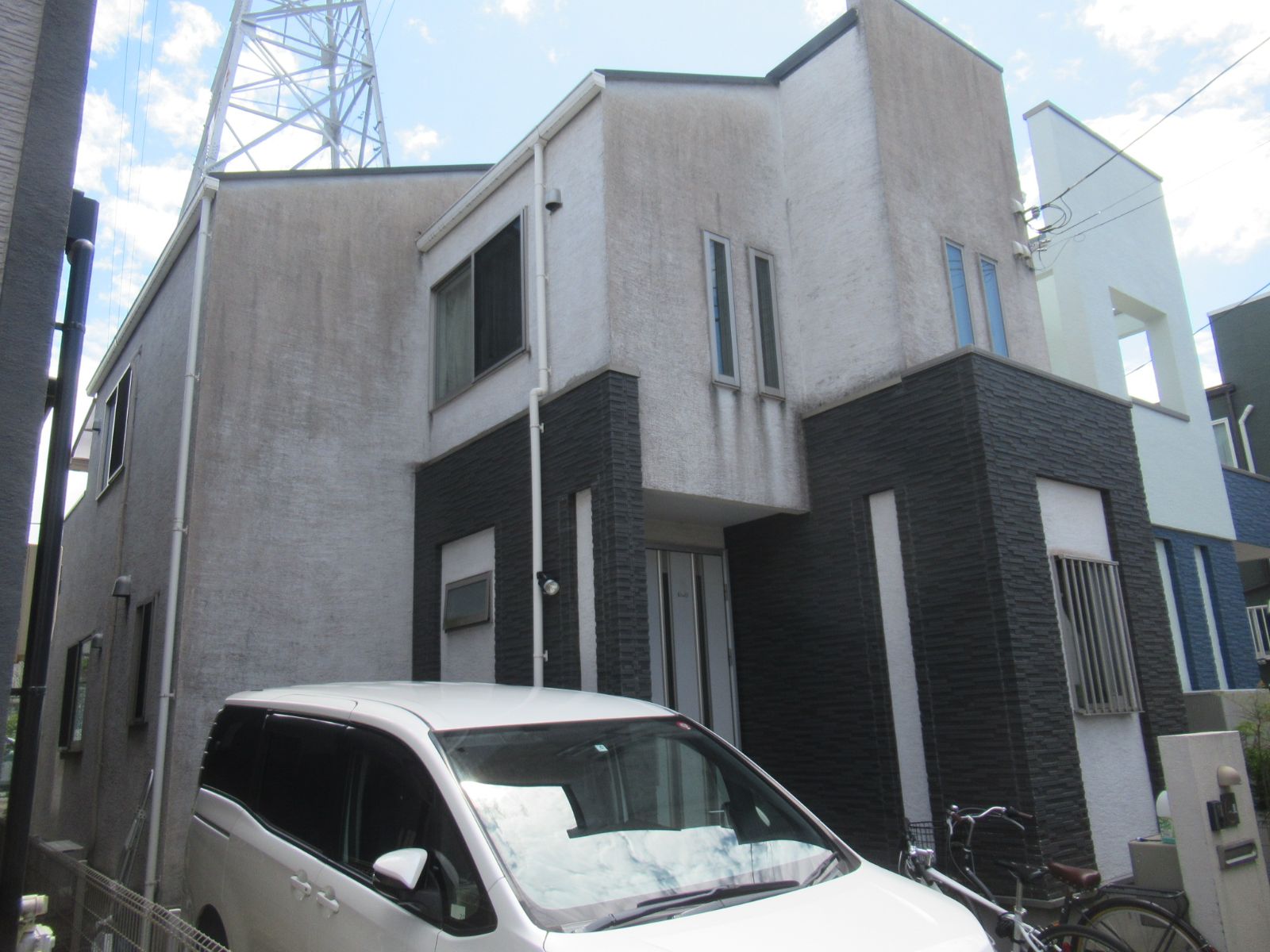 川崎市麻生区　S様邸　外壁・屋根塗装工事～グレージュ・ホワイト系～