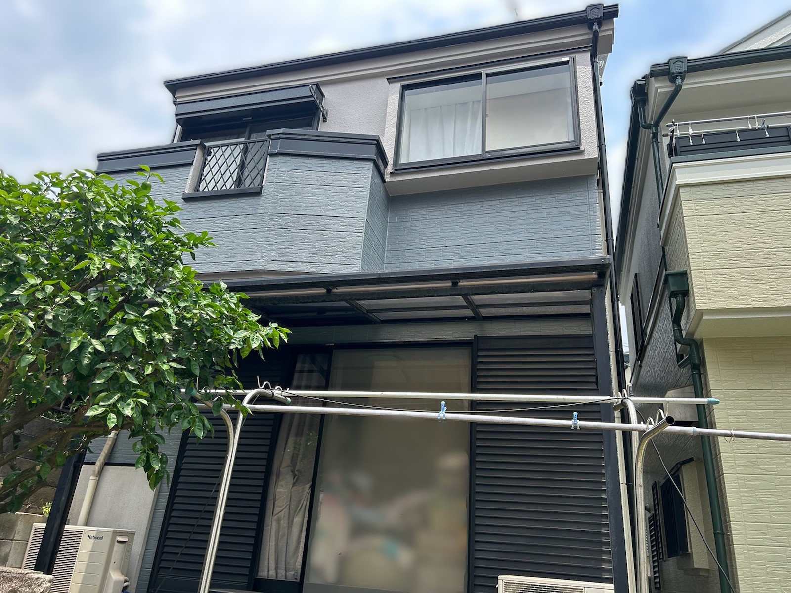 横浜市旭区　Y様邸　外壁屋根塗装工事～ホワイト・グレー系～