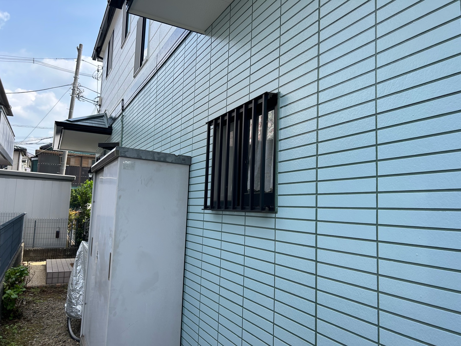 川崎市宮前区　M様邸　外壁・屋根塗装工事～ホワイト・ライトグリーン系～