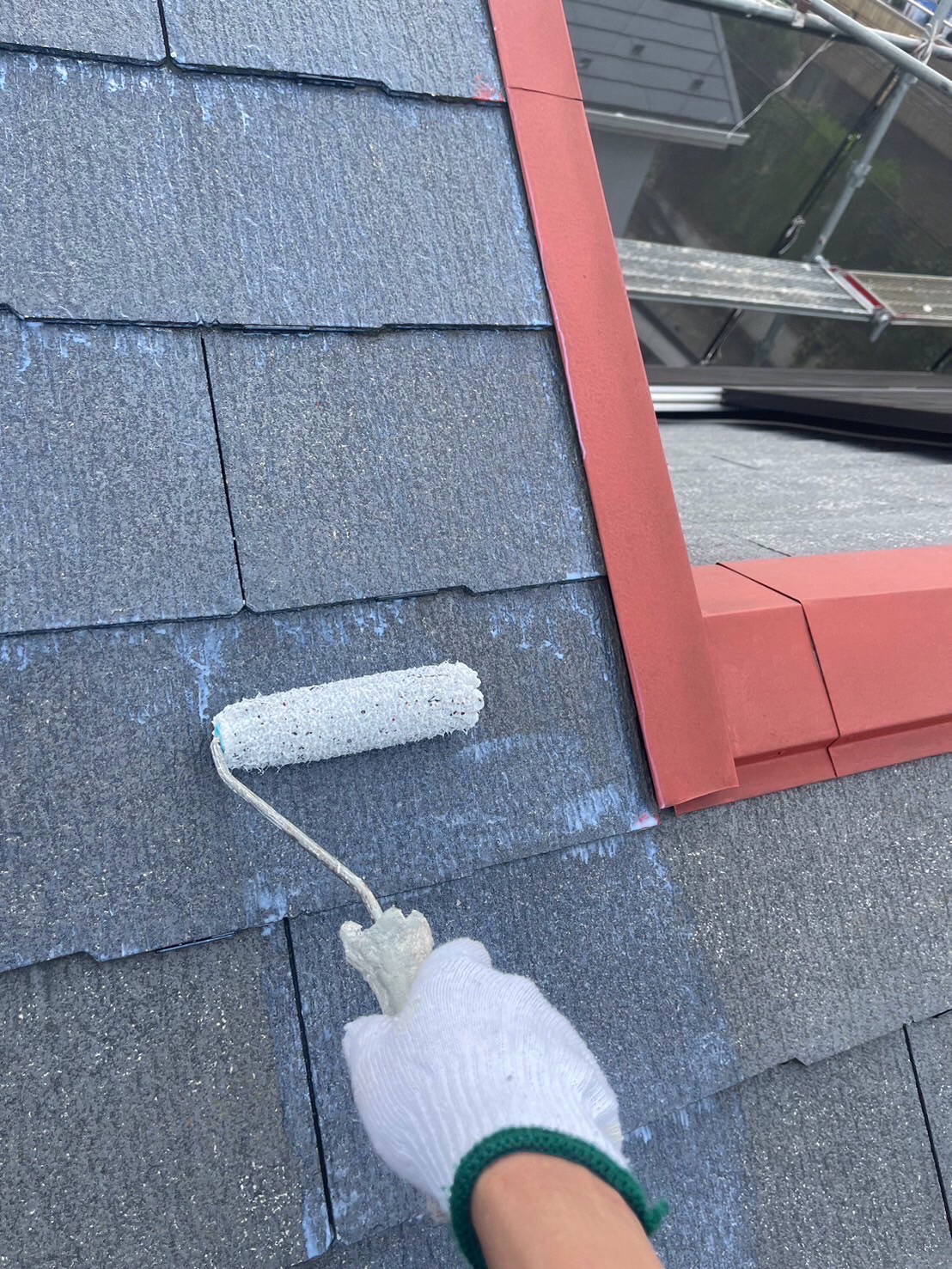 川崎市高津区　I様邸　外壁・屋根塗装工事～ベージュ・グレー系～