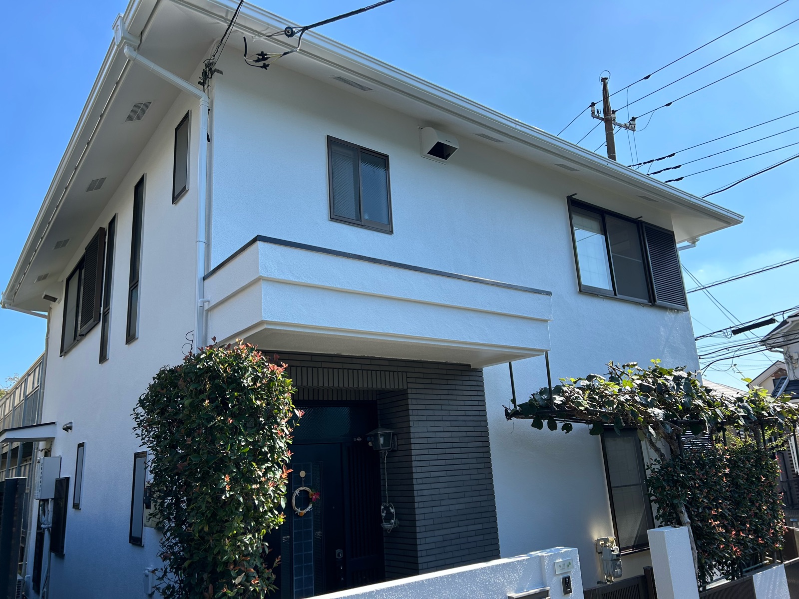 川崎市宮前区　N様邸　外壁・屋根塗装工事～ホワイト系～