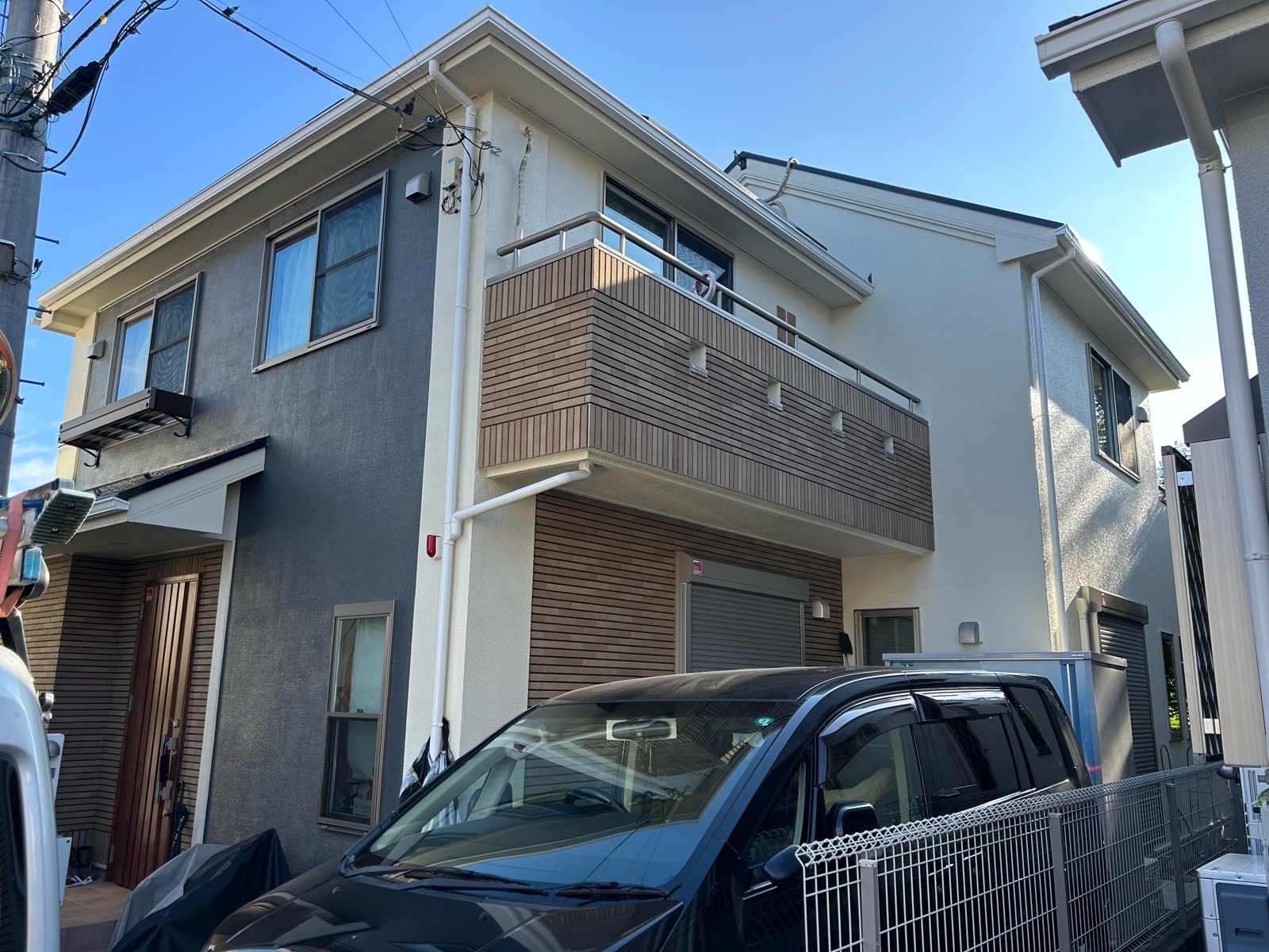 川崎市高津区　I様邸　外壁・屋根塗装工事～ベージュ・グレー系～