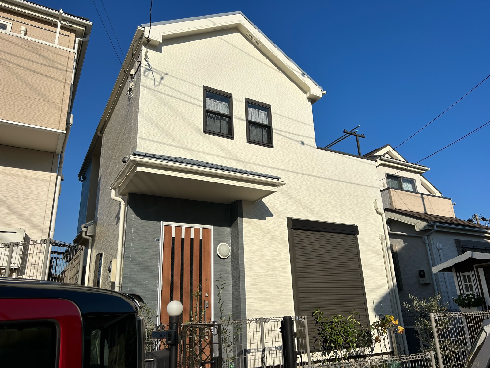 横浜市鶴見区　K様邸　外壁・屋根塗装工事～ホワイト系～