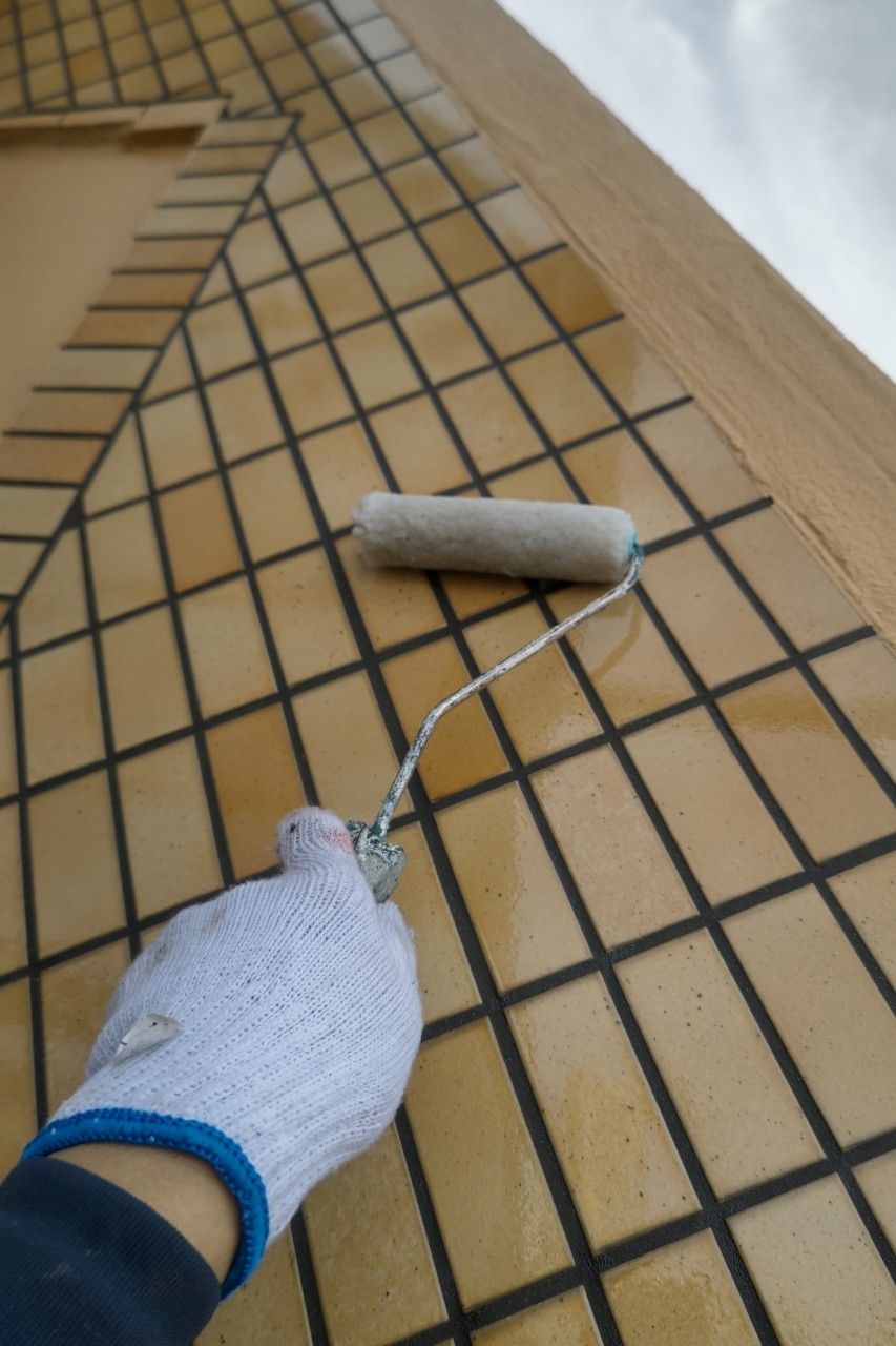 神奈川県大和市　Dビル様　外装修繕工事～オレンジ系～