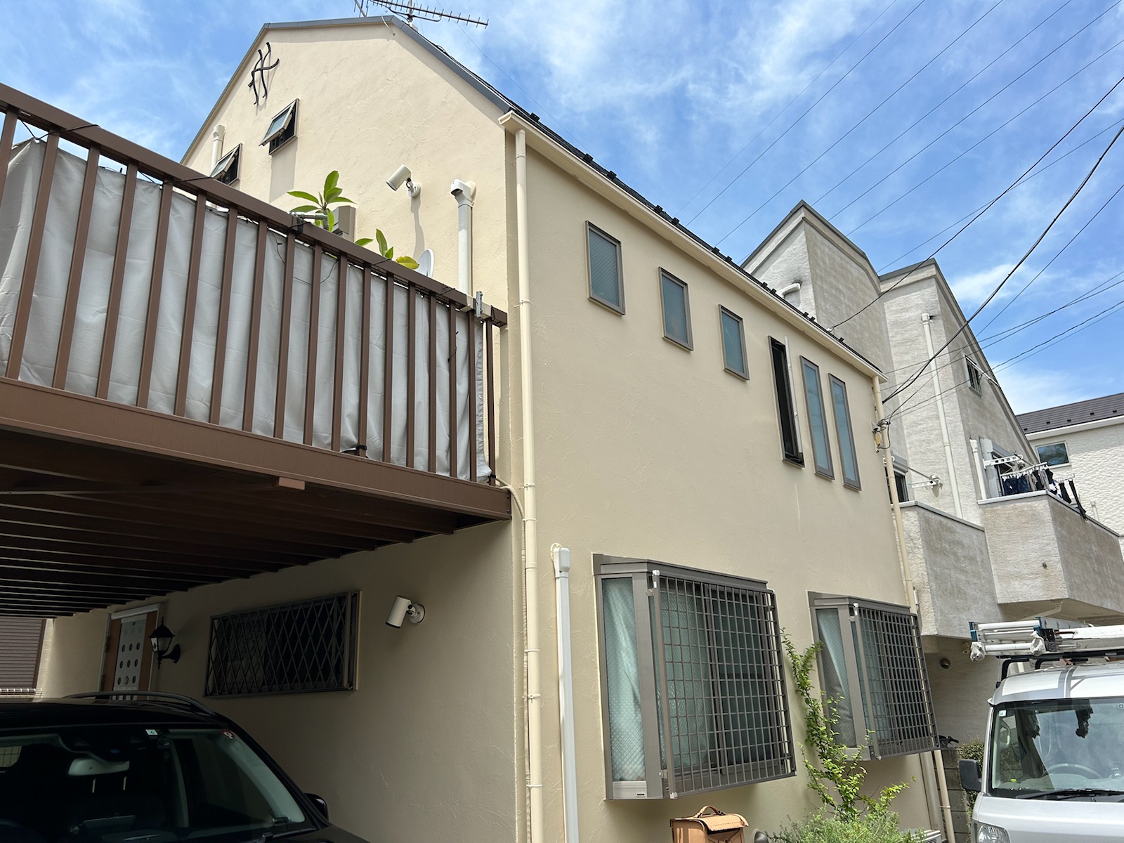 横浜市港北区　K様邸　外壁・屋根塗装工事～ホワイト系～