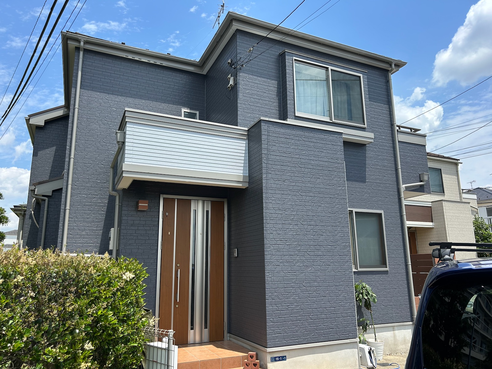 川崎市宮前区　K様邸　外壁塗装工事～グレー系～