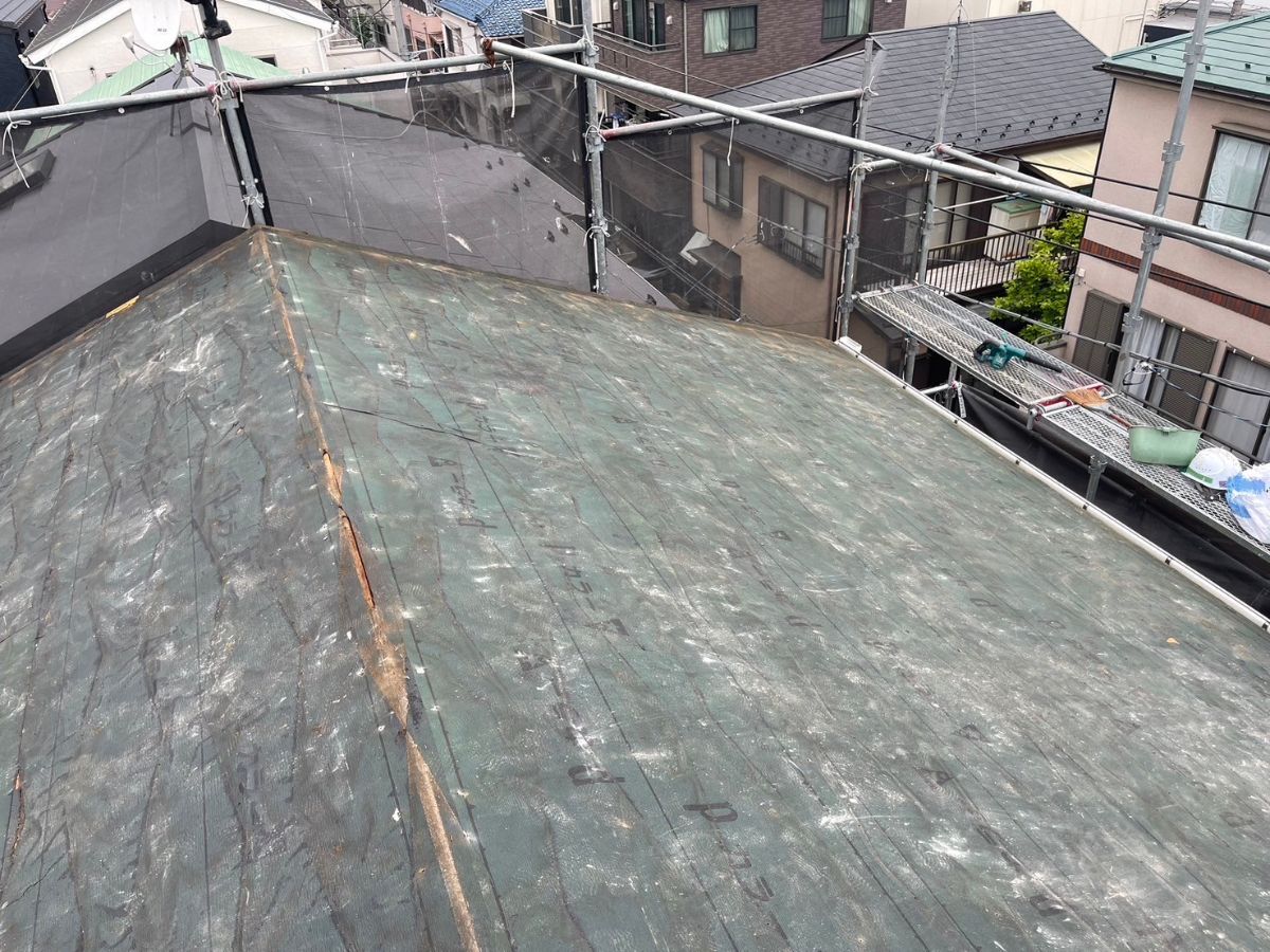 川崎市中原区　K様邸　外壁塗装・屋根葺き替え工事～ホワイト・グレー系～