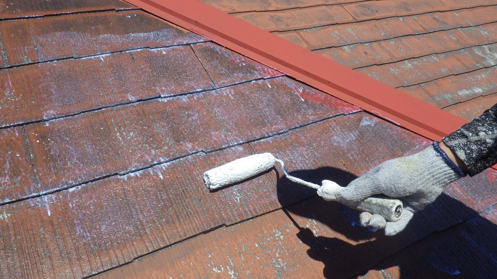 横浜市港北区　T様邸　外壁・屋根塗装工事～あずき色系～