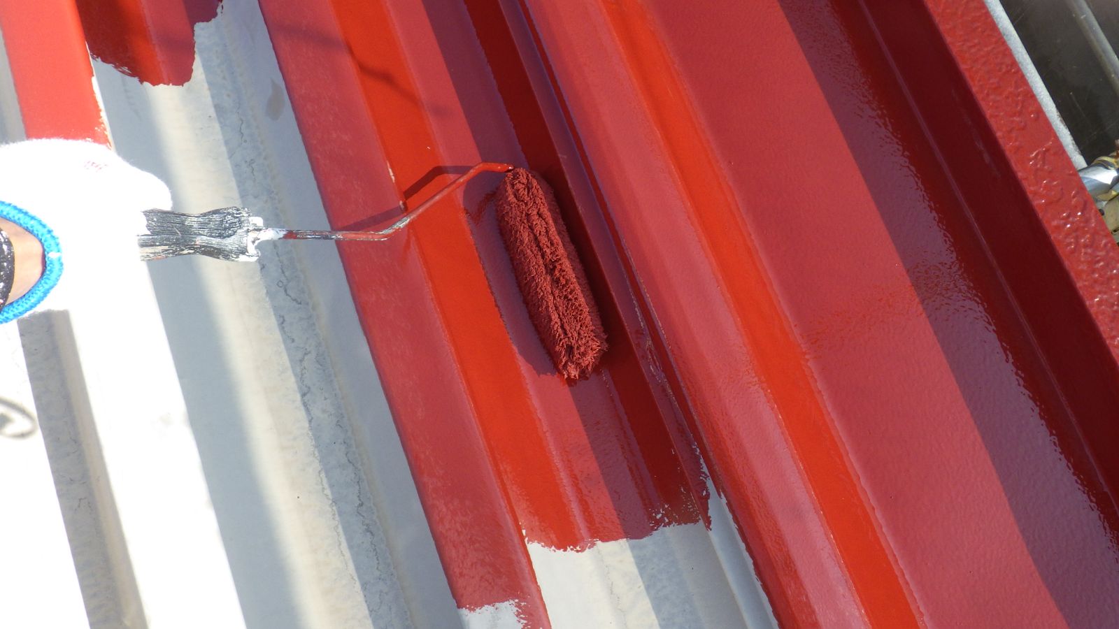 横浜市港北区　Sアパート様　外壁・屋根塗装工事～アイボリー系～