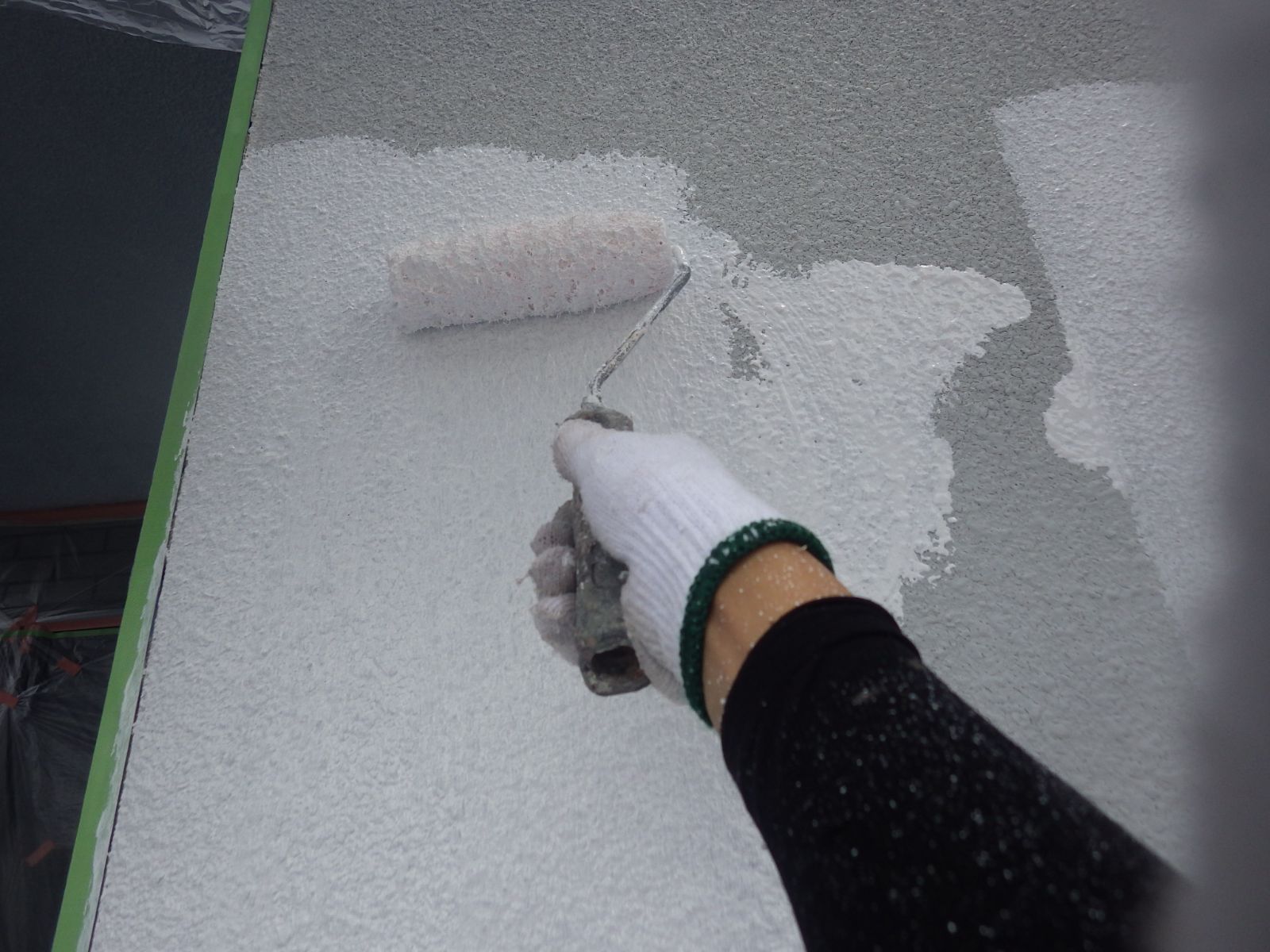 川崎市多摩区　O様邸　外壁塗装工事・屋根カバー工事～ライトブルー系～