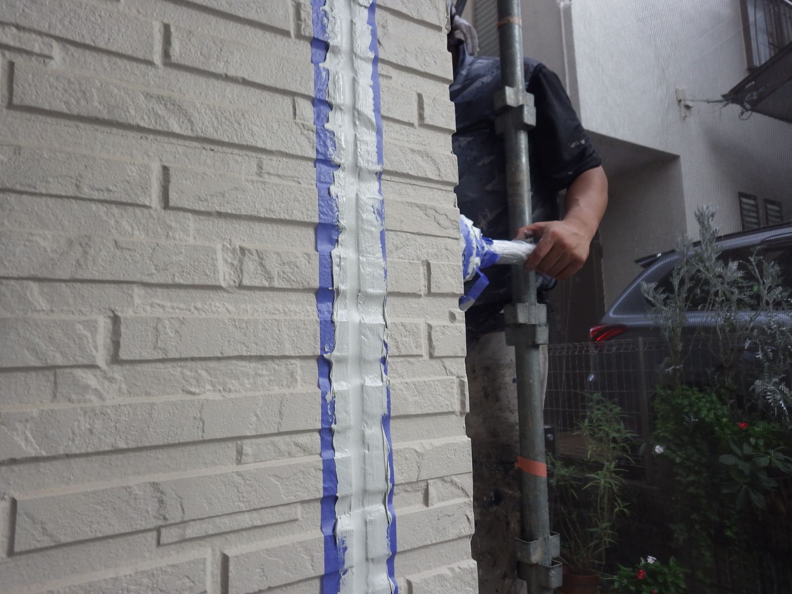 川崎市宮前区　N様邸　外壁・屋根塗装工事～ホワイト・グレー系～