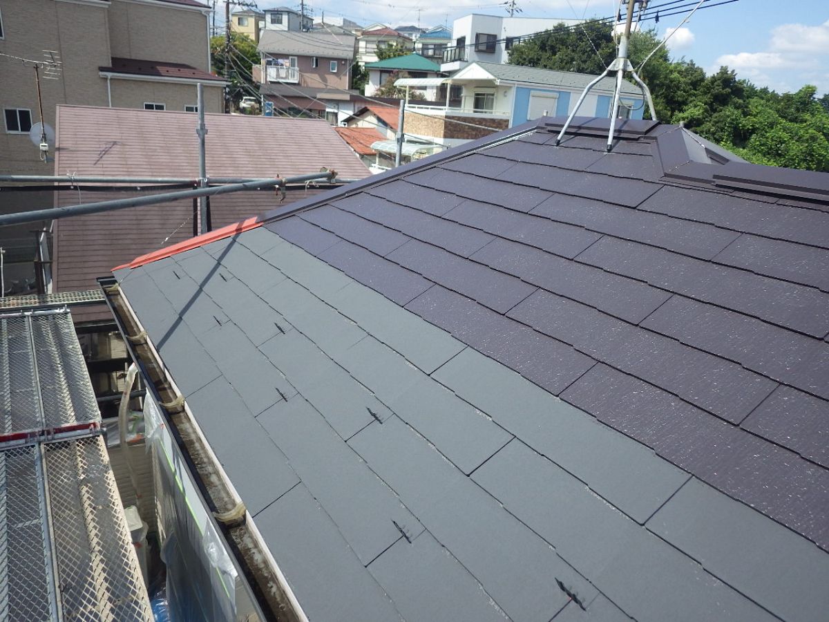 川崎市宮前区　N様邸　外壁・屋根塗装工事～ホワイト・グレー系～