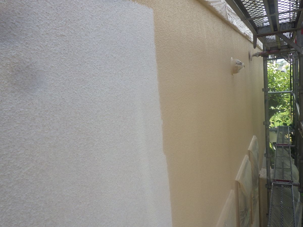 川崎市高津区　S様邸　外壁・屋根塗装工事～ホワイト・クリーム系～