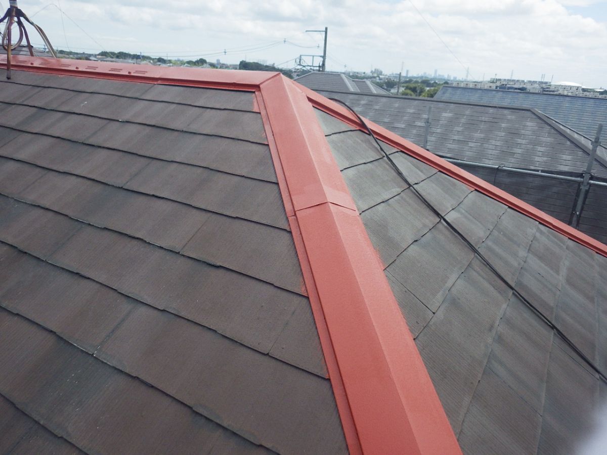 川崎市宮前区　M様邸　外壁・屋根塗装工事～ホワイト・ライトグリーン系～