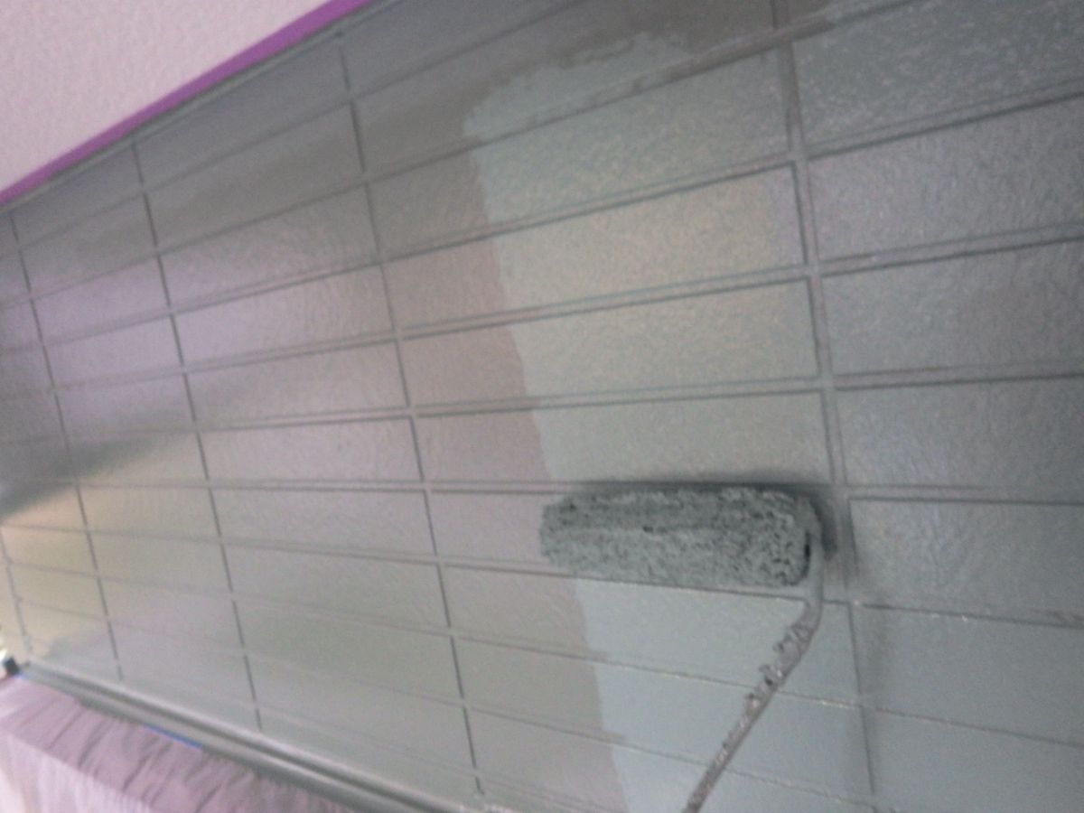 川崎市宮前区　M様邸　外壁・屋根塗装工事～ホワイト・ライトグリーン系～