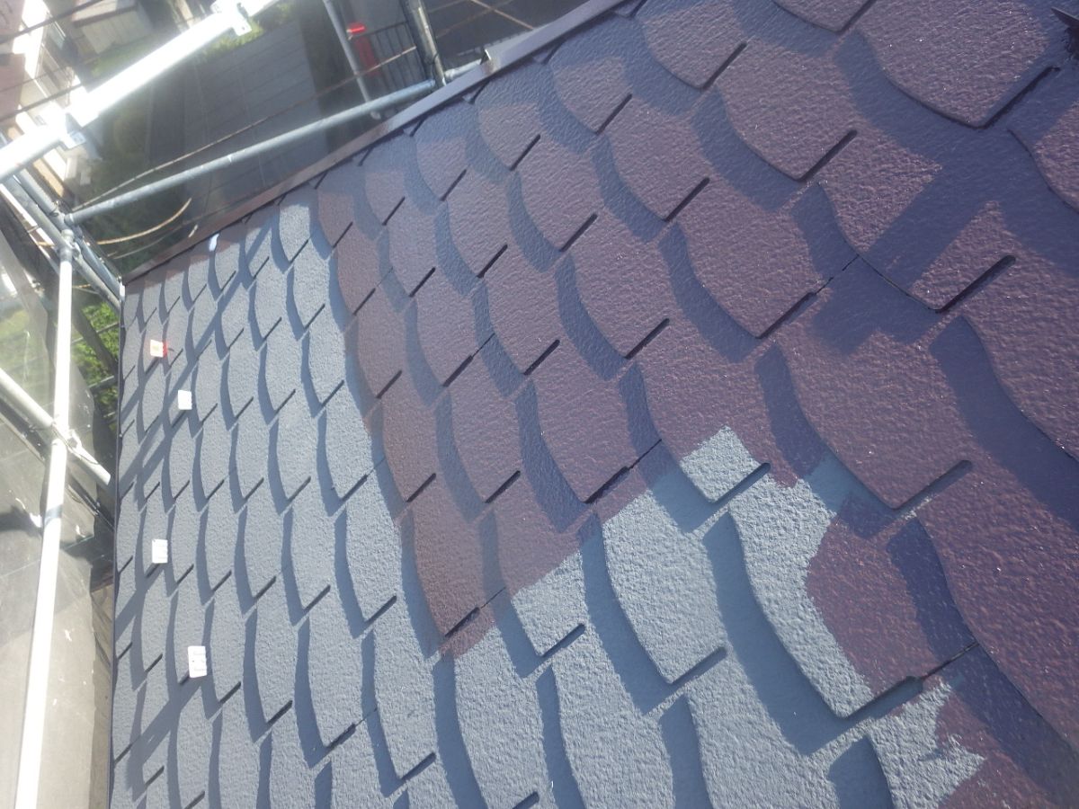 横浜市緑区　E様邸　外壁・屋根塗装工事～ホワイト・ブラック系～