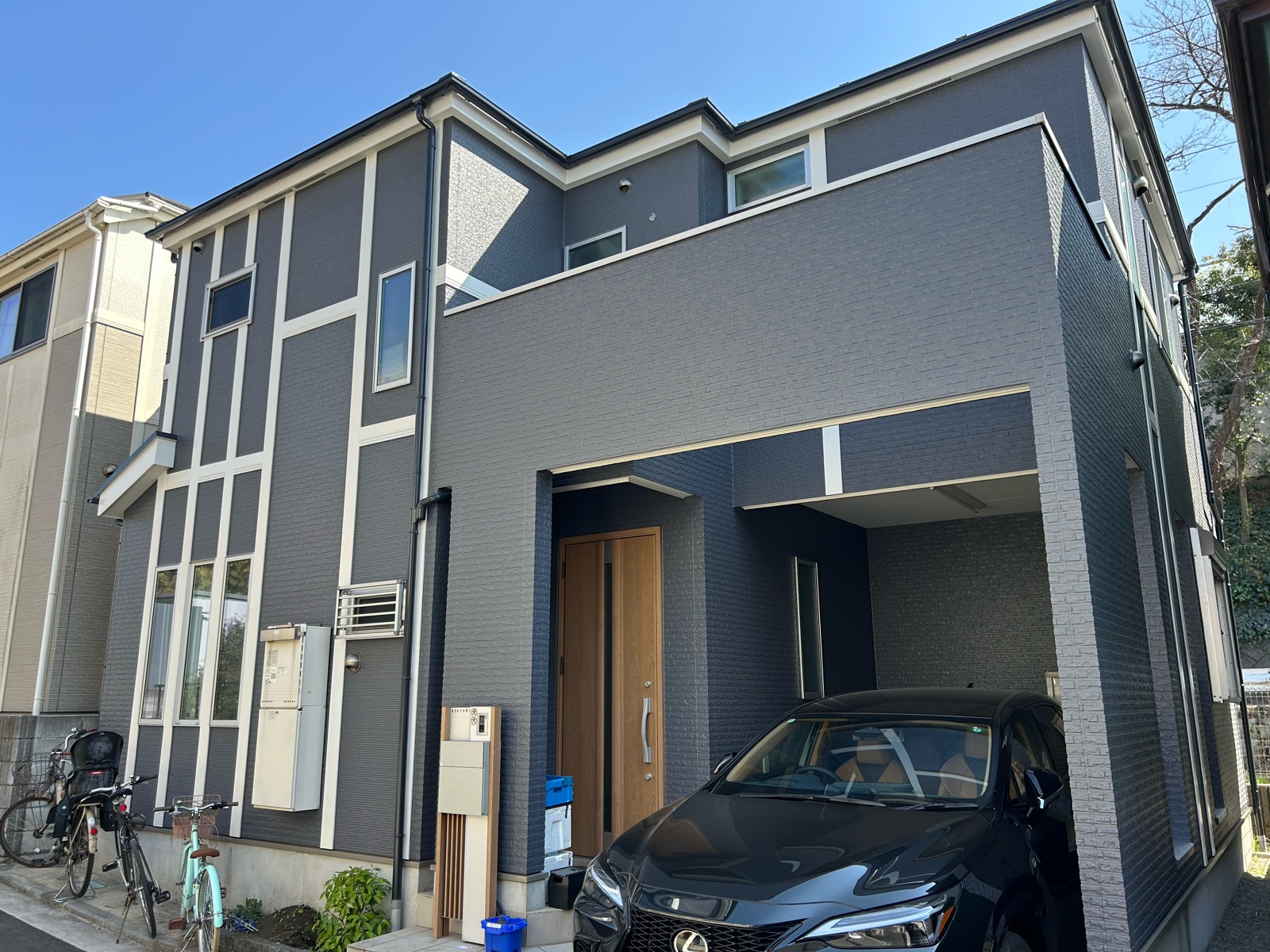 川崎市宮前区　K様邸　外壁・屋根塗装工事～グレー系～