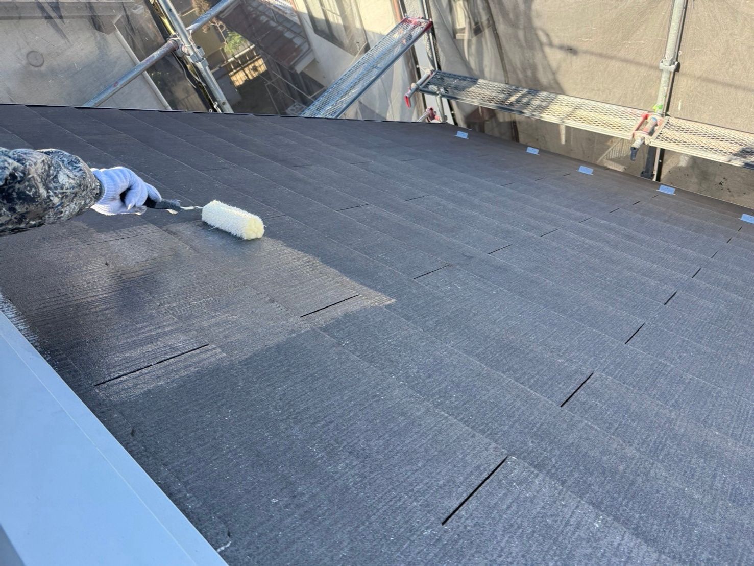 横浜市旭区　T様邸　外壁・屋根塗装工事～ホワイト系～