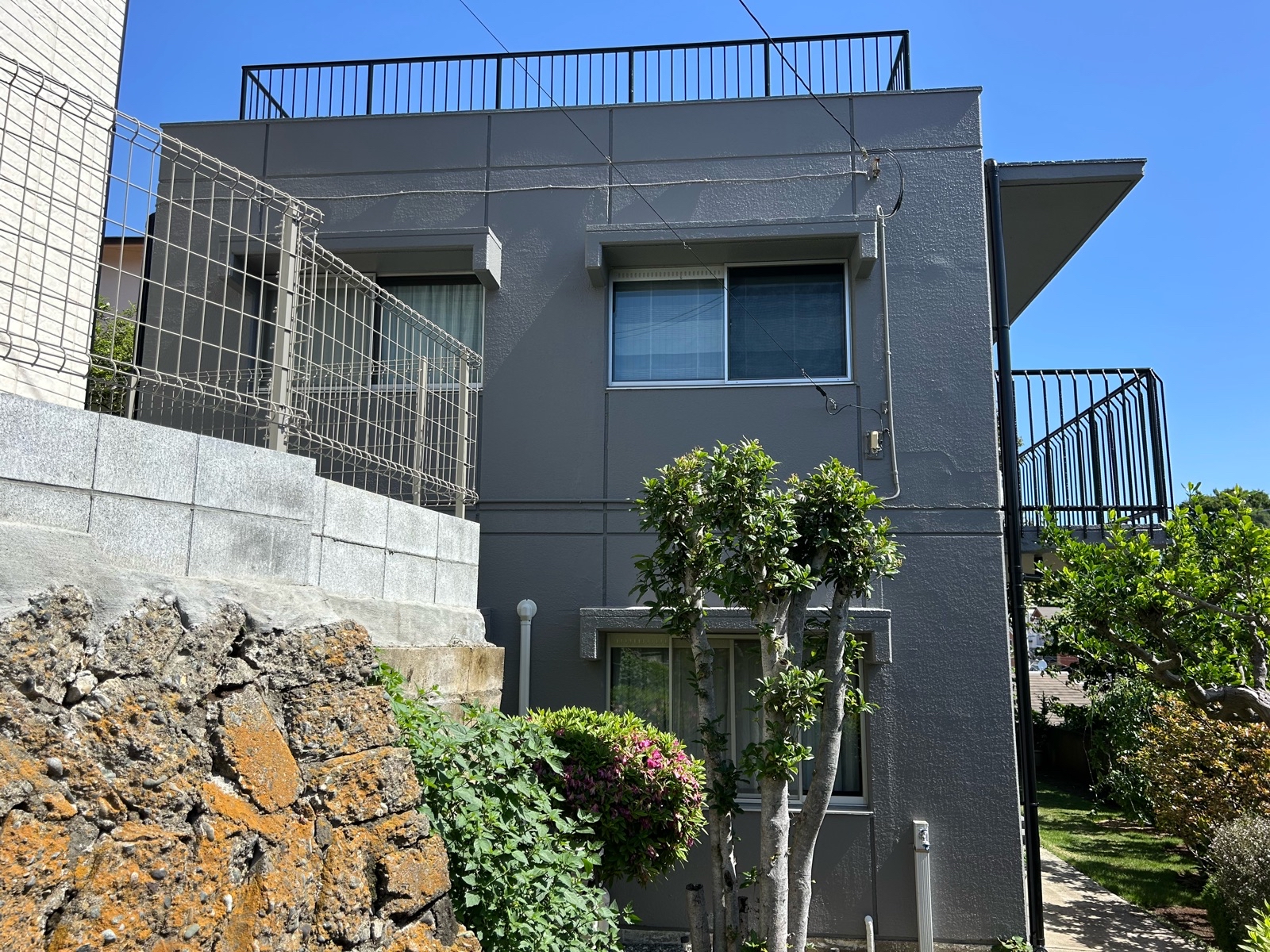 横浜市中区　I様邸　外装修繕工事～グレー系～