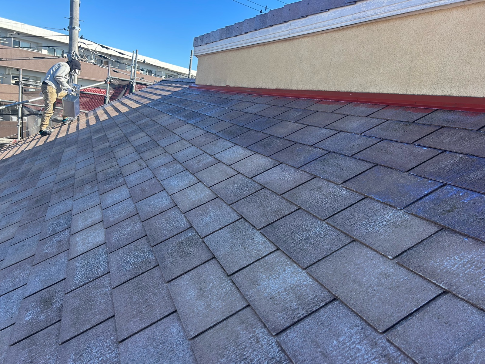 川崎市高津区　S様邸　外壁・屋根塗装工事～ベージュ系～