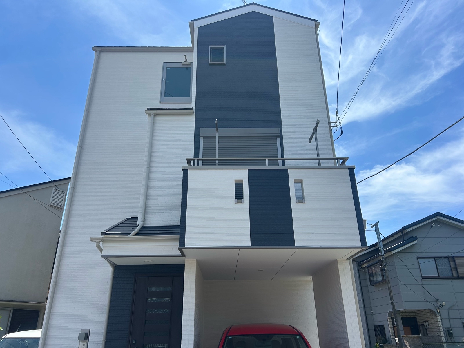 川崎市幸区 S様邸 外壁・屋根塗装工事~ベージュ・ブラック系~