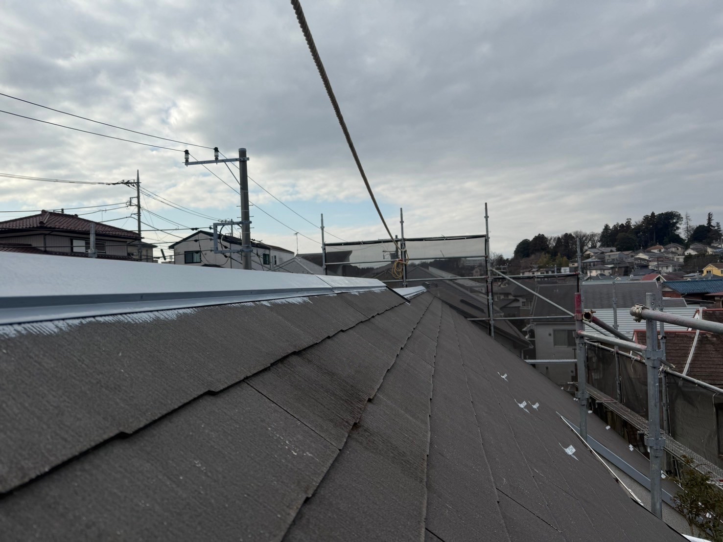 横浜市旭区　T様邸　外壁・屋根塗装工事～ホワイト系～