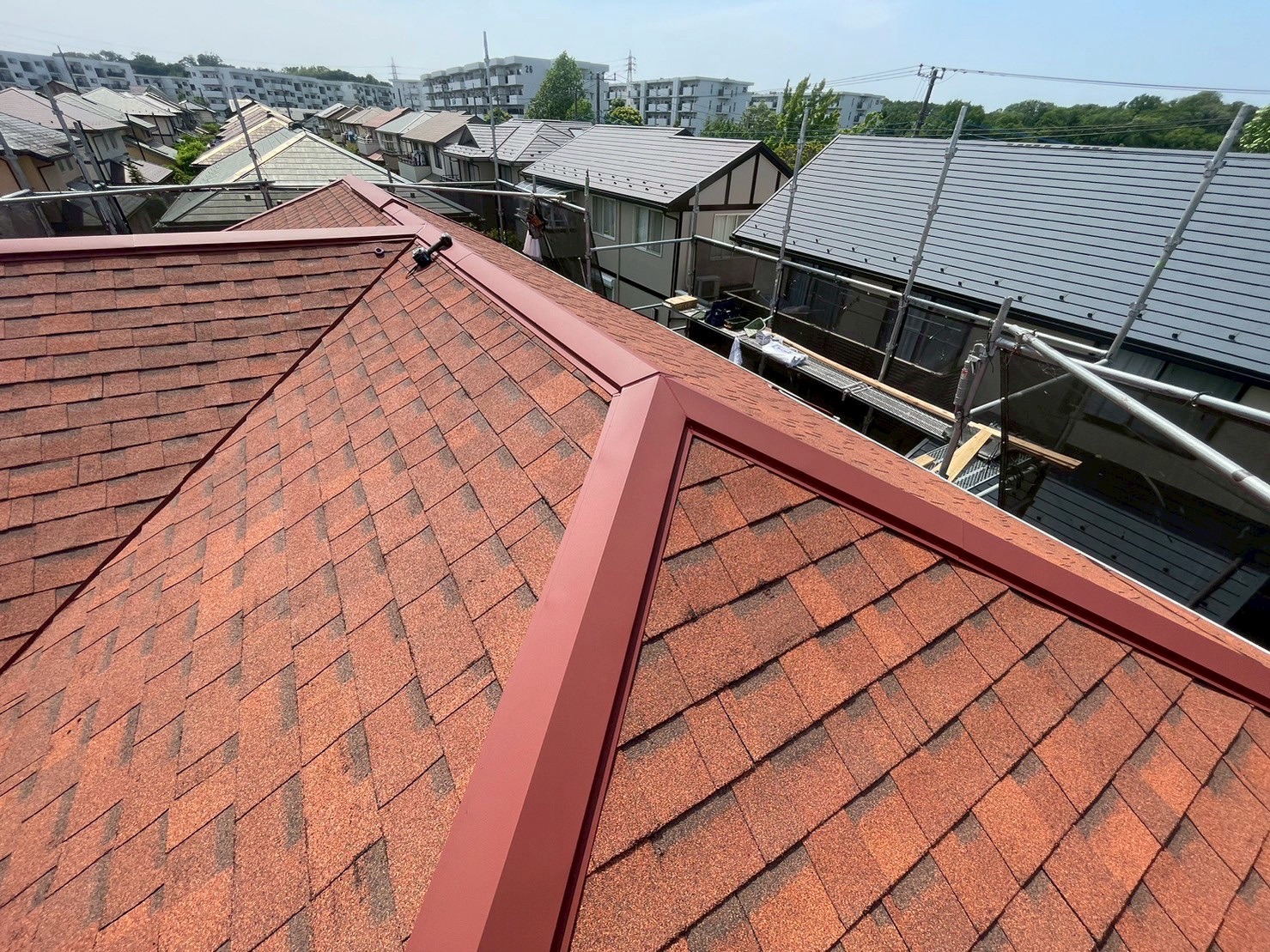 横浜市青葉区　O様邸　外壁塗装工事・屋根カバー工事～ベージュ系～