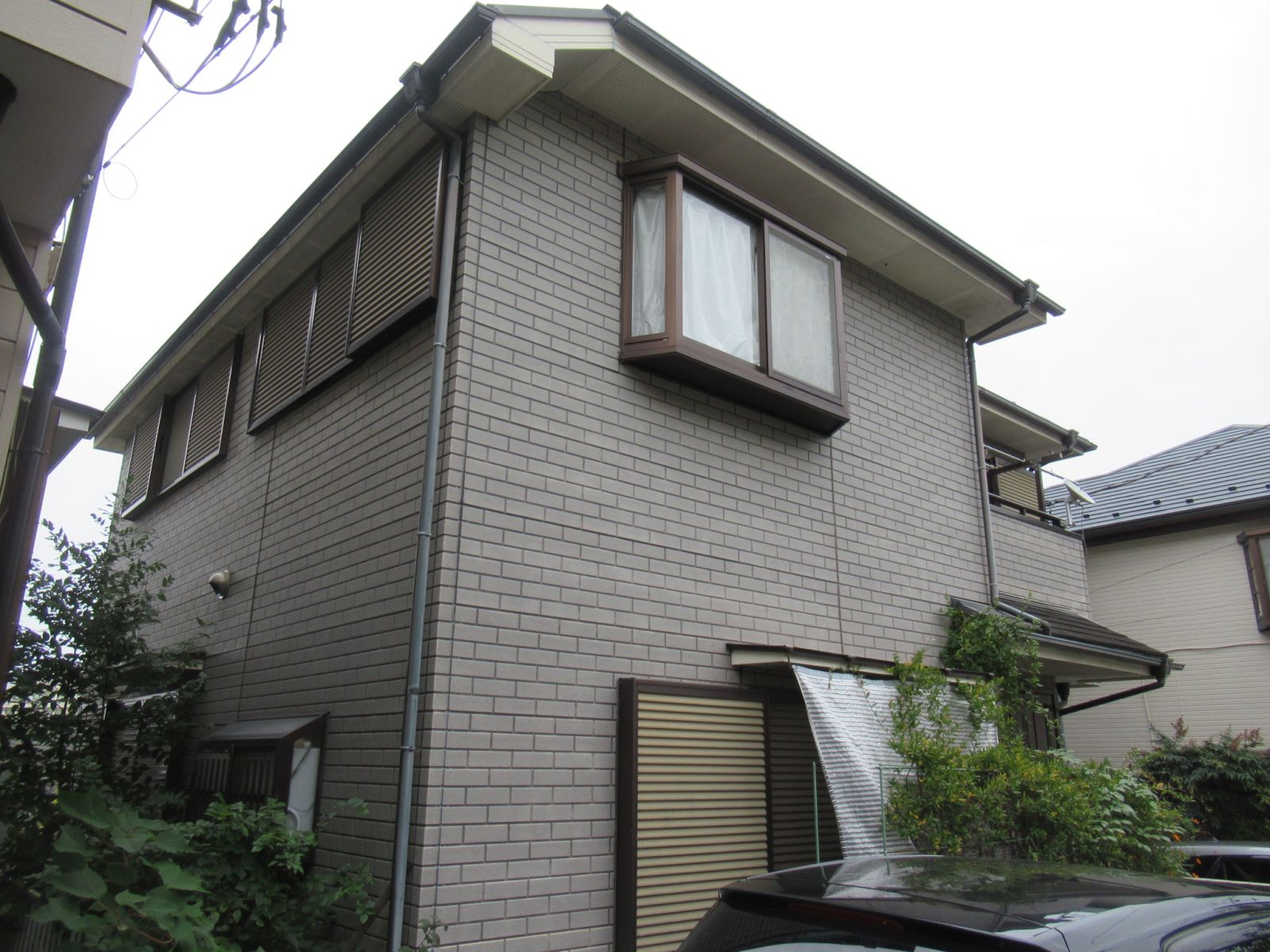 横浜市港北区　オフィスTL・K様邸　外壁・屋根塗装工事～グレー系～