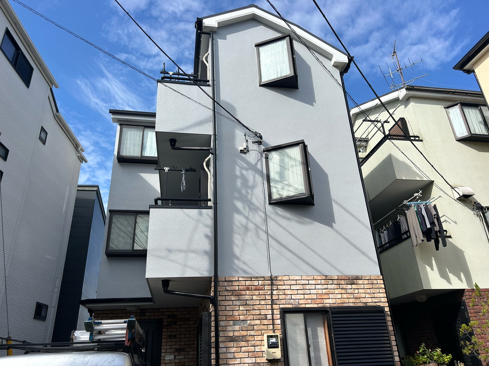 川崎市宮前区　S様邸　外壁・屋根塗装工事～ライトグレー系～