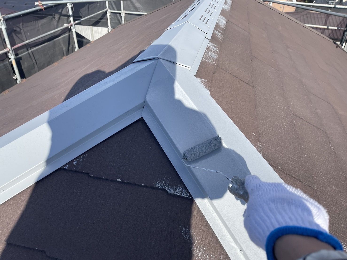 川崎市高津区　N様邸　外壁・屋根塗装工事～ベージュ・茶系～