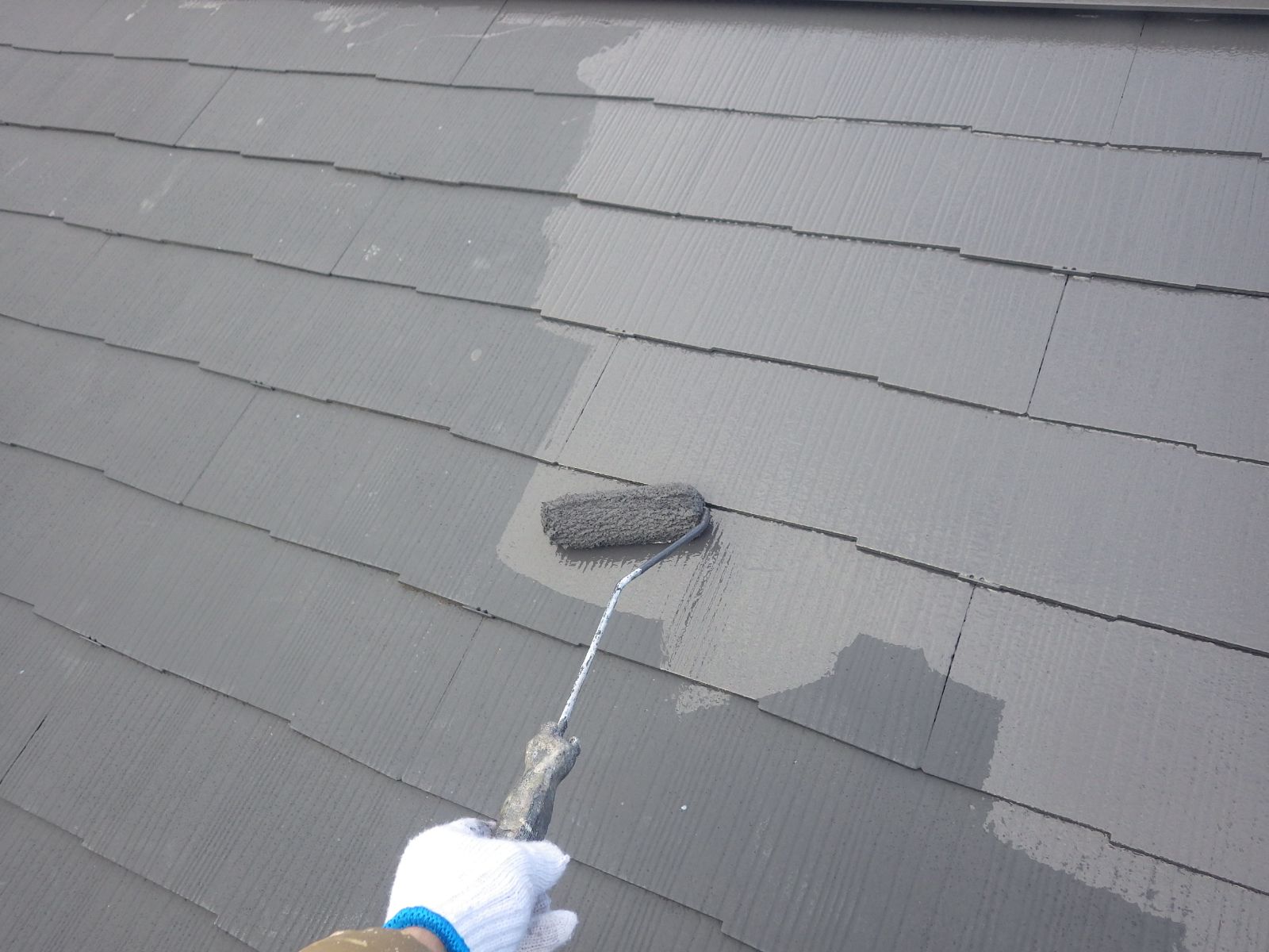 川崎市多摩区　M様邸　外壁・屋根塗装工事～ホワイト系～