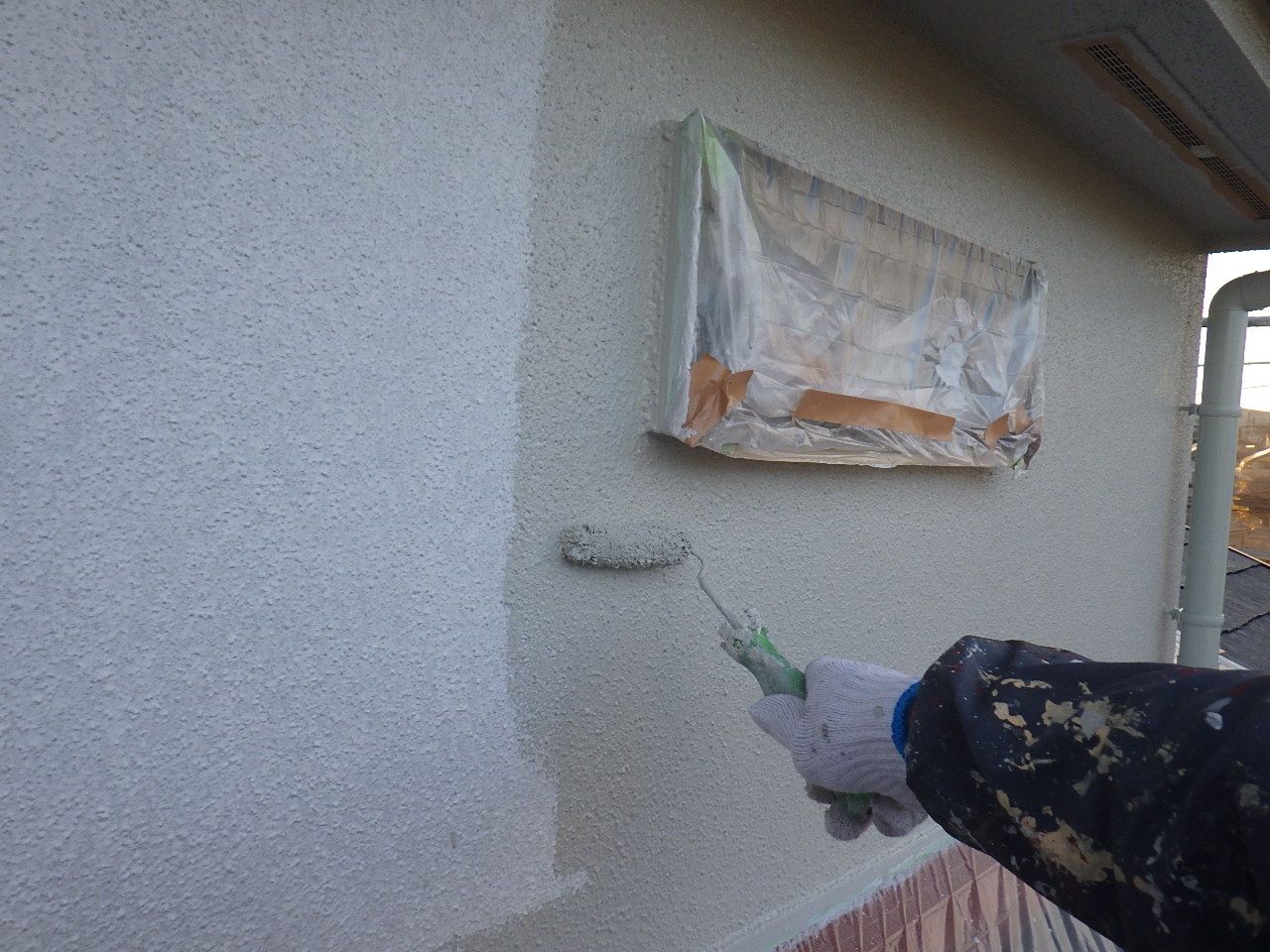 横浜市磯子区　Y様邸　外壁・屋根塗装工事～ホワイト・グレー系～