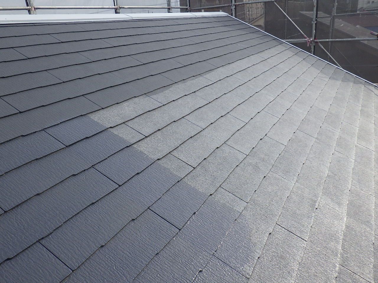 川崎市麻生区　M様邸　外壁・屋根塗装工事～グリーン系～