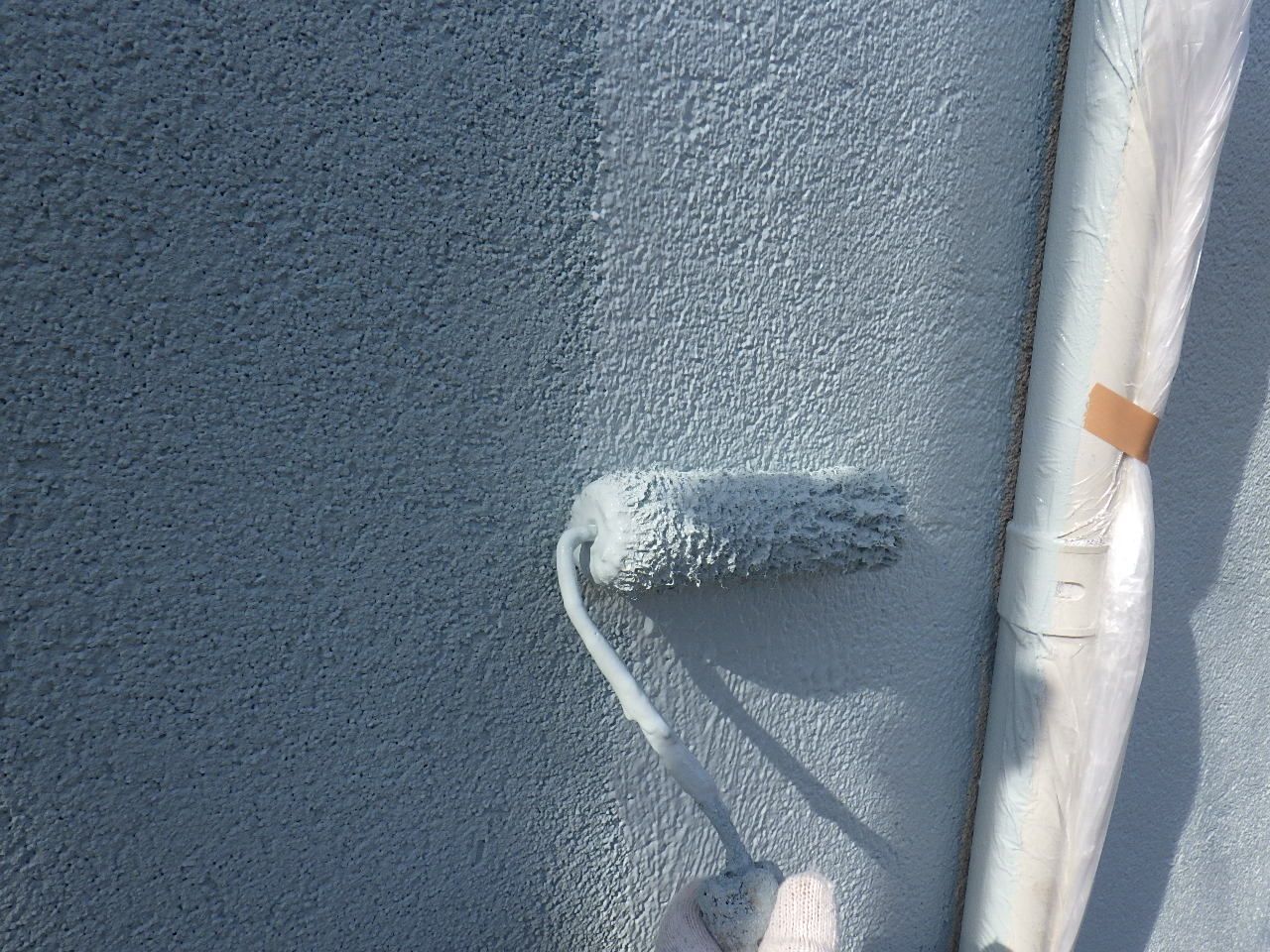 川崎市麻生区　M様邸　外壁・屋根塗装工事～グリーン系～