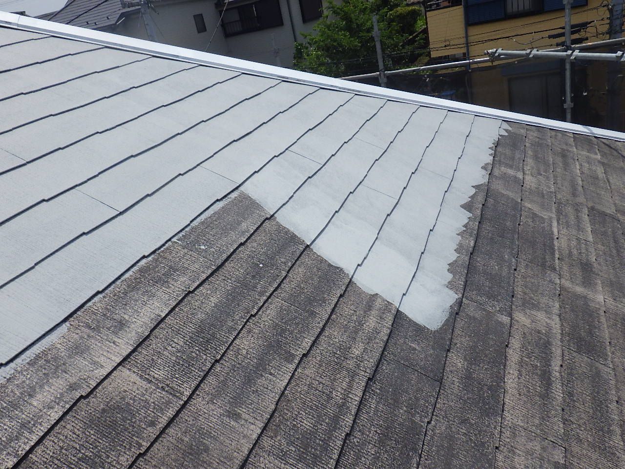 横浜市港北区　オフィスTL・K様邸　外壁・屋根塗装工事～グレー系～