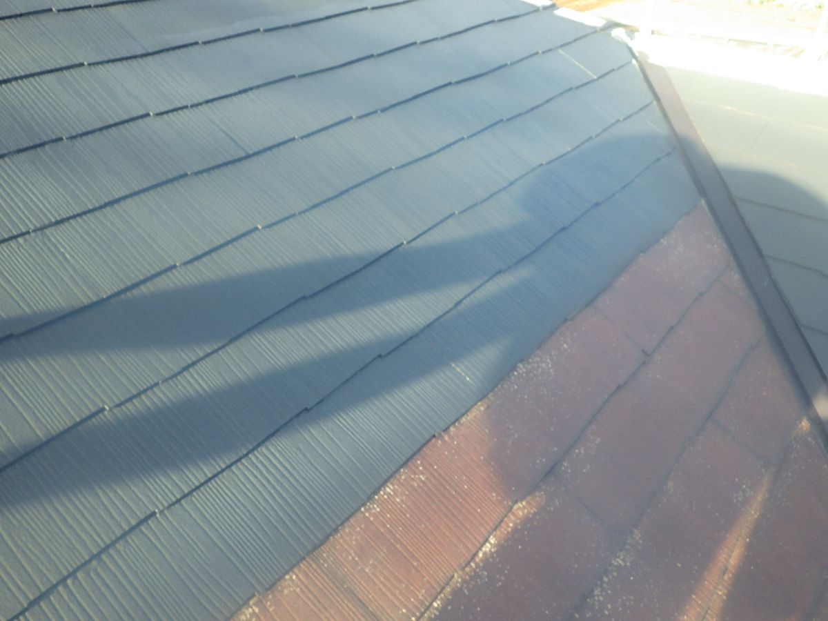 横浜市港北区　S様邸　屋根塗装工事～ダークグレー系～