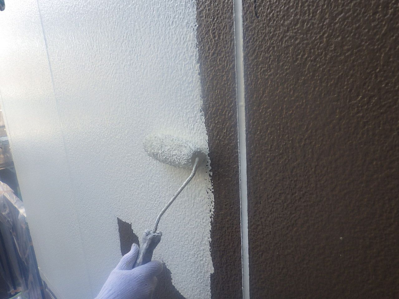 川崎市多摩区　HアパートA・B様　外装修繕工事～ホワイト・グレー系～