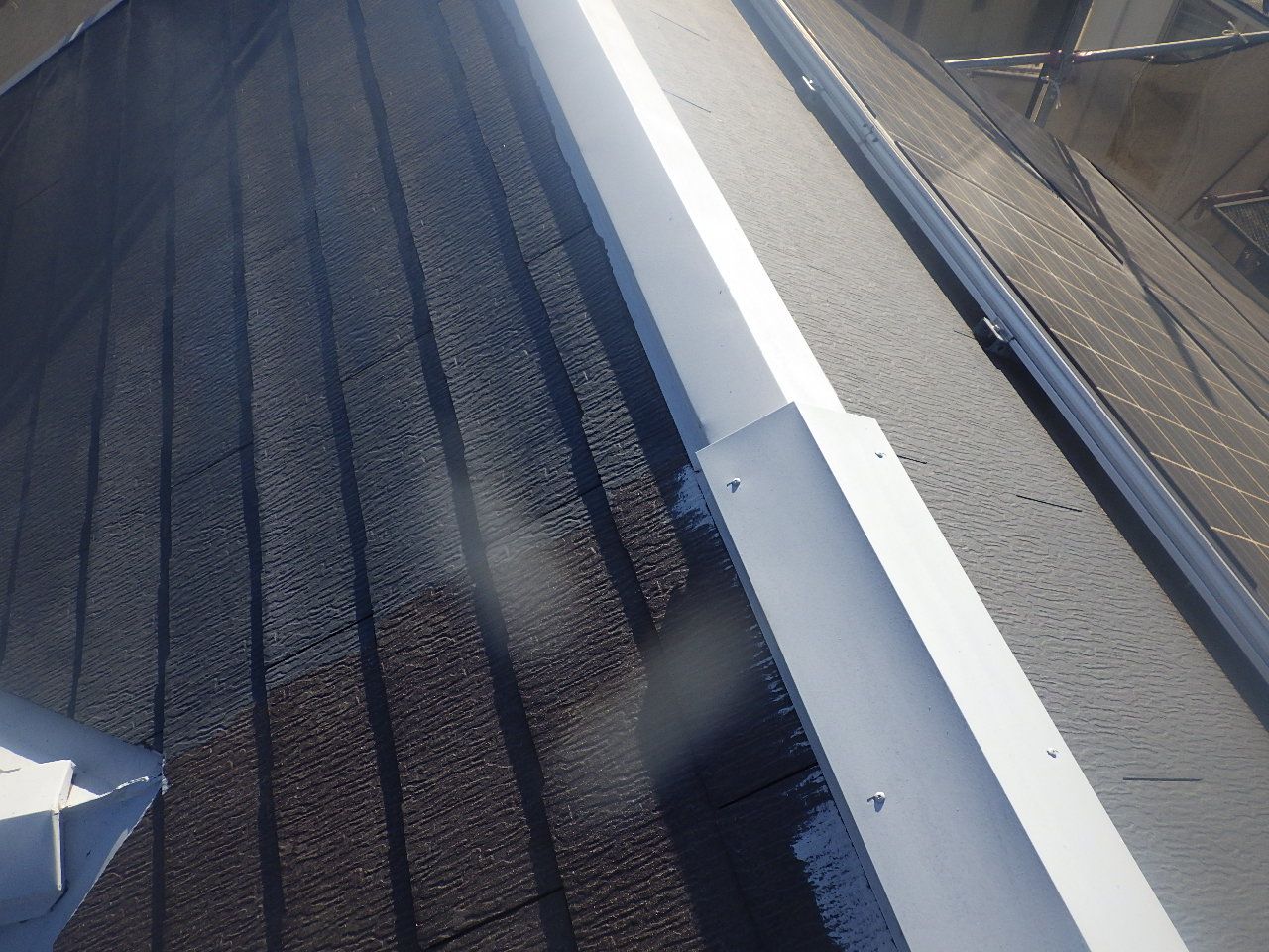 川崎市宮前区　Y様邸　外壁・屋根塗装工事～ホワイト・茶系～