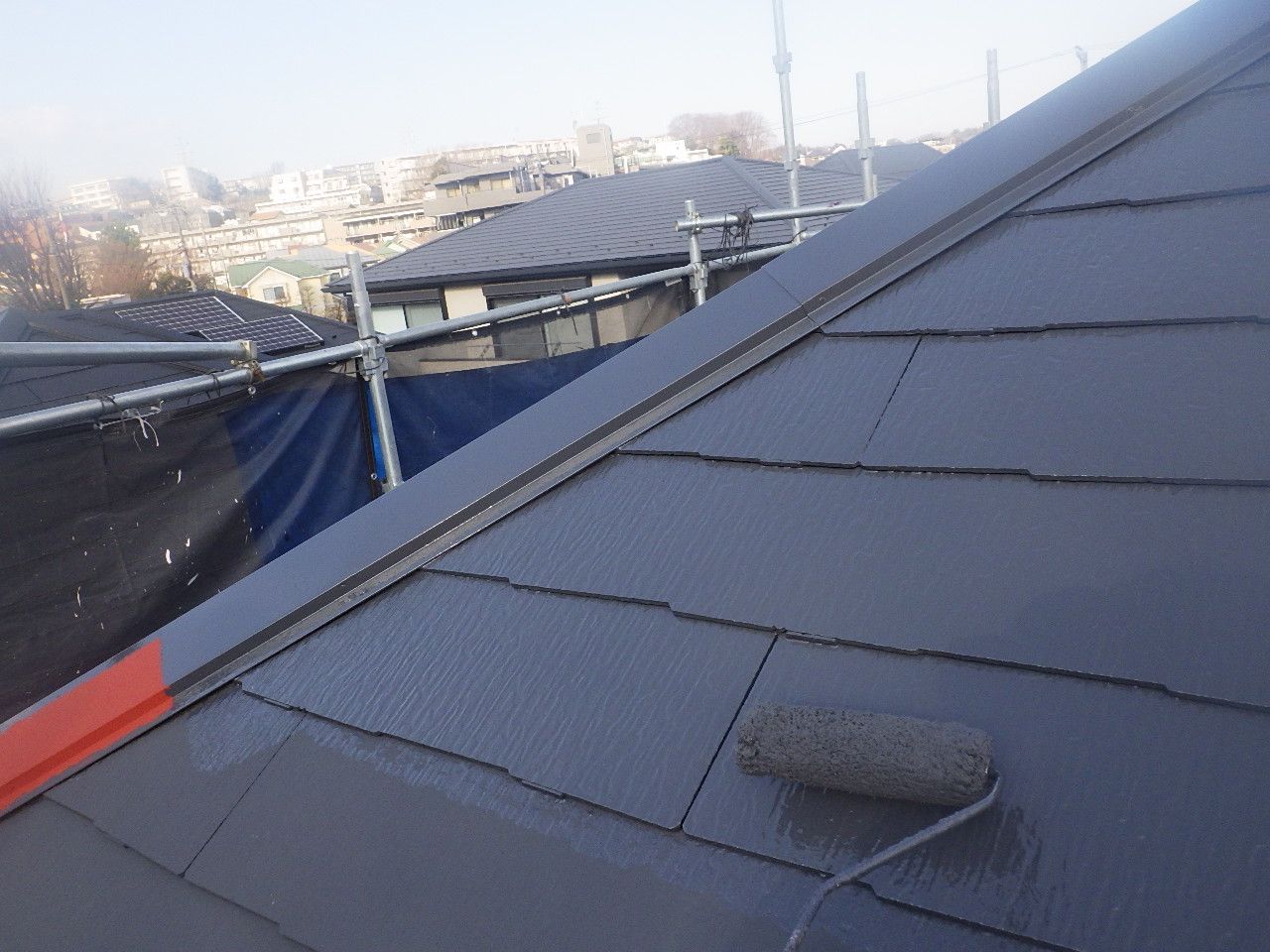 川崎市宮前区　K様邸　外壁・屋根塗装工事～グレー系～