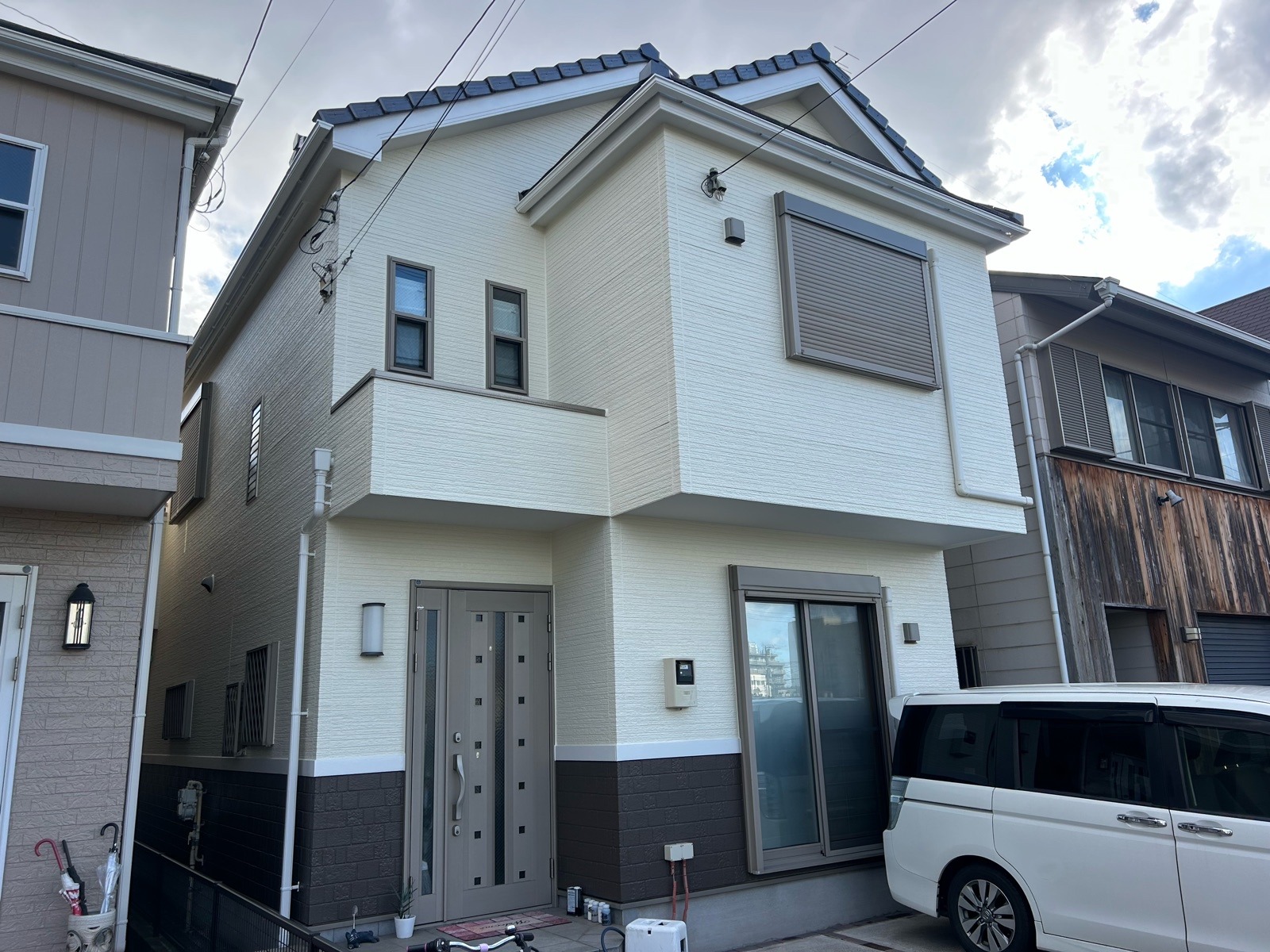 川崎市川崎区　S様邸　外壁塗装工事/美しさが長く続く、超低汚染塗料で外壁塗装