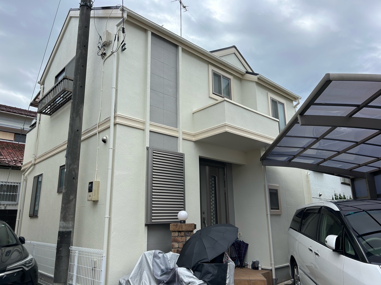 川崎市多摩区　I様邸　外壁・屋根塗装工事/外壁塗装で今までの雰囲気を残した仕上がりに