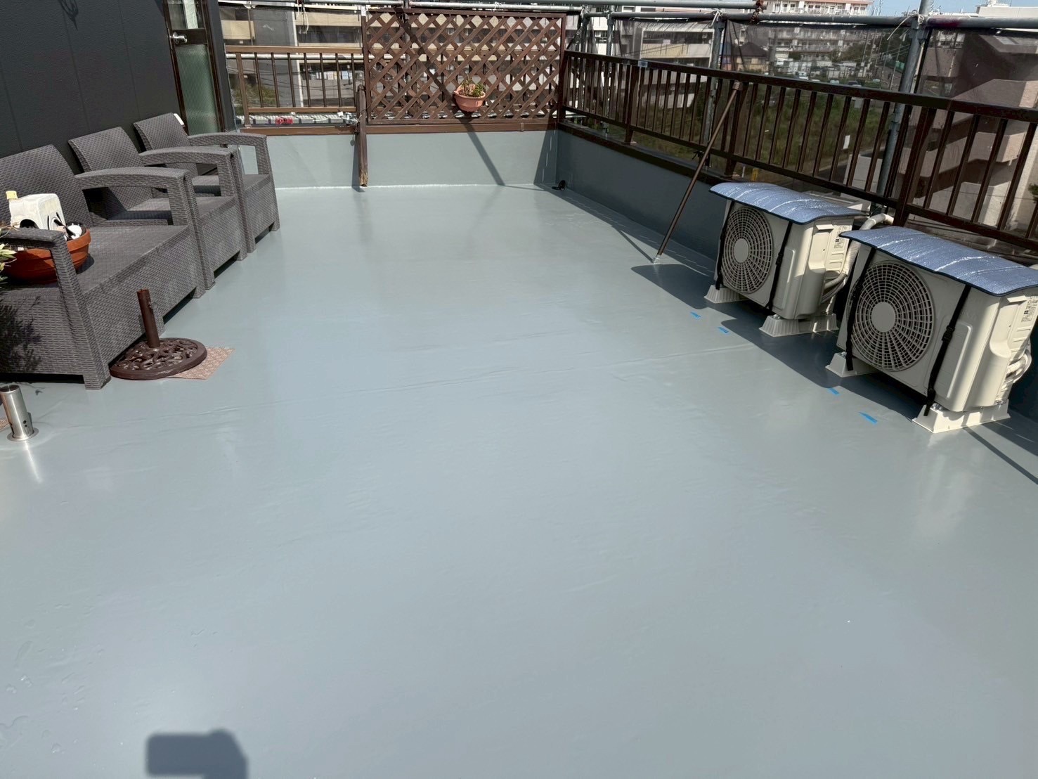 川崎市宮前区 U様邸 外壁塗装・屋上防水工事/濃いグレーでイメージチェンジ